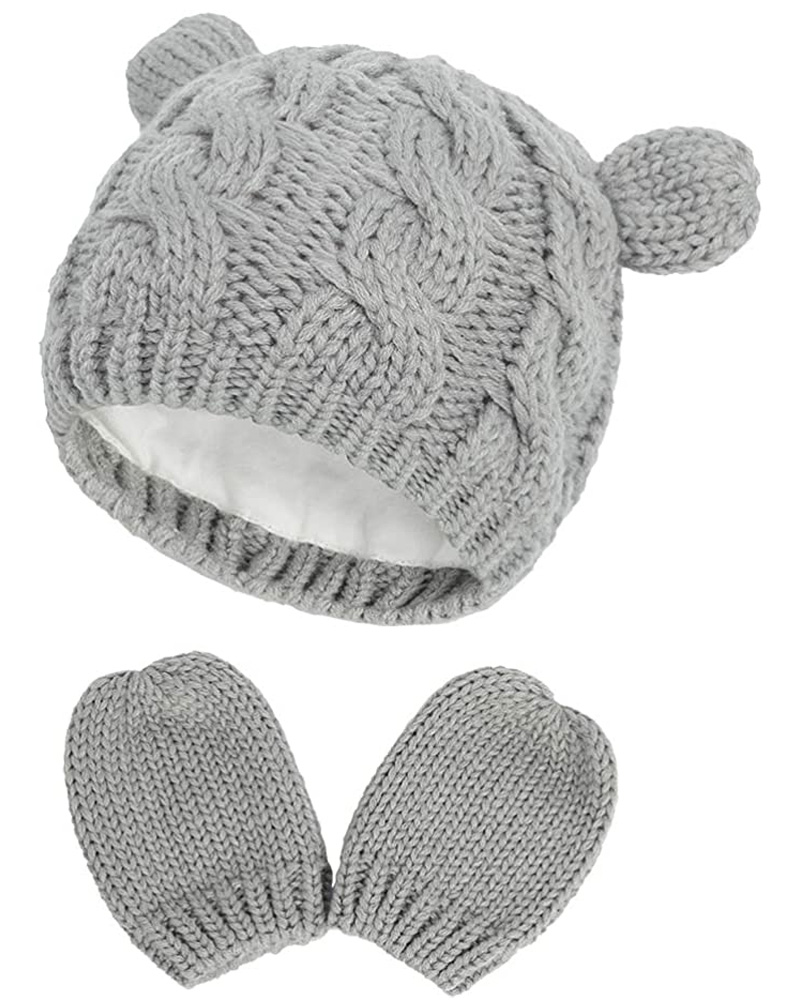 Cap and Mitten Set Baby Girl Boys