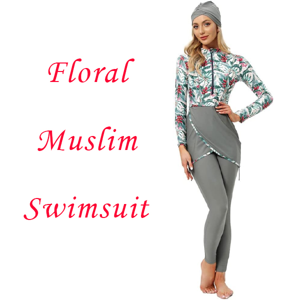 Floral Bathing Suit for Muslim Women