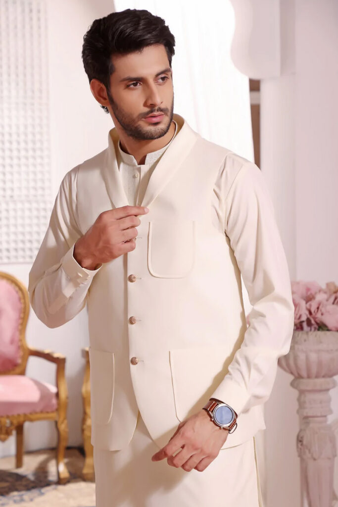 Stylish waistcoat pakistani design