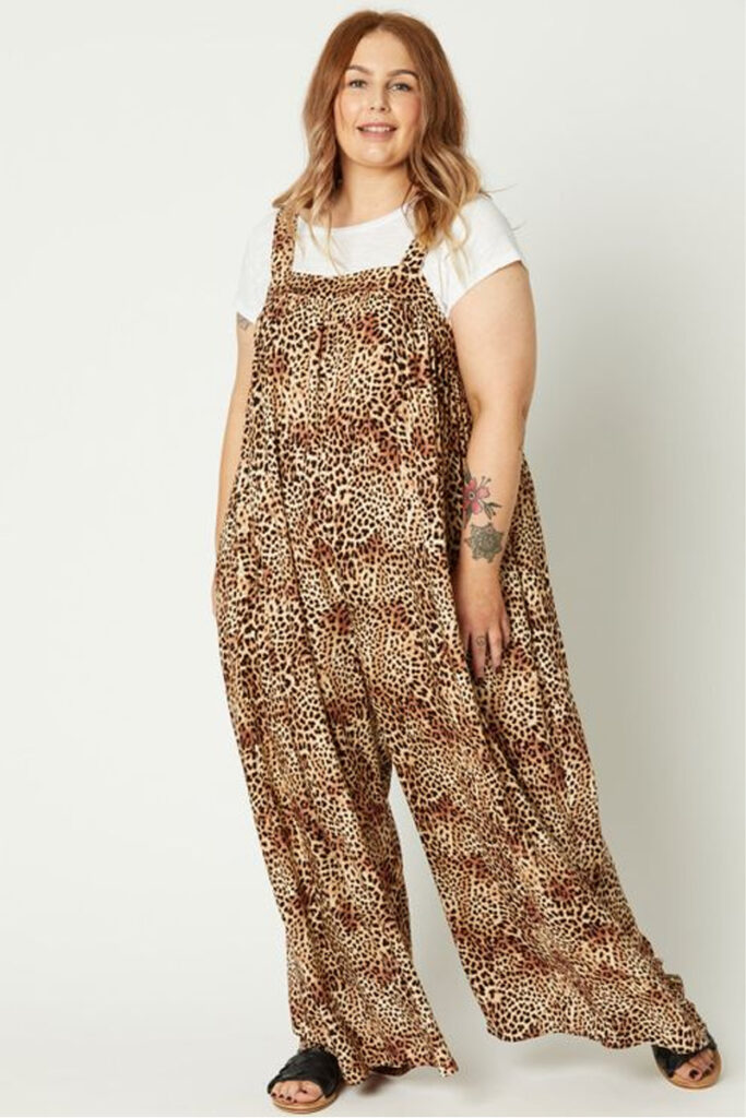 cheeta print jumpsuit for womens